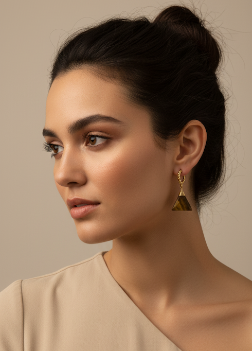 Aretes Farrah Ojo de Tigre