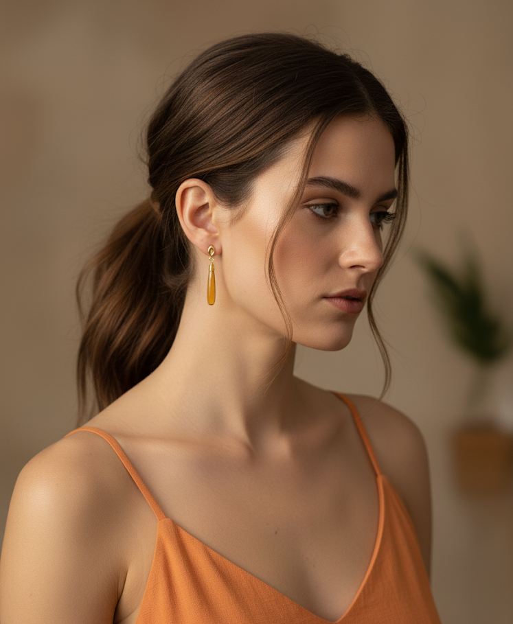 Arete Lulu amarillo