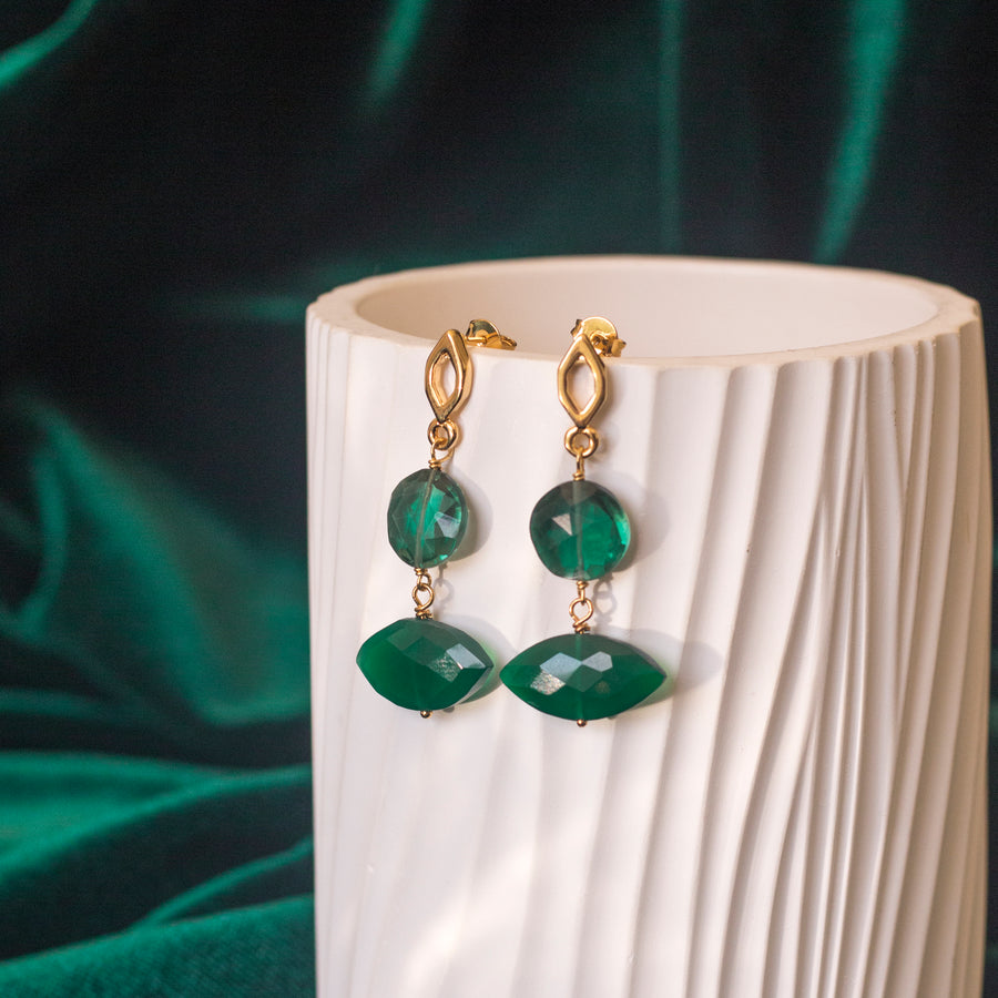 Aretes Ella cz verde