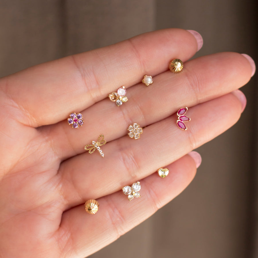 Arete Flor Petalos