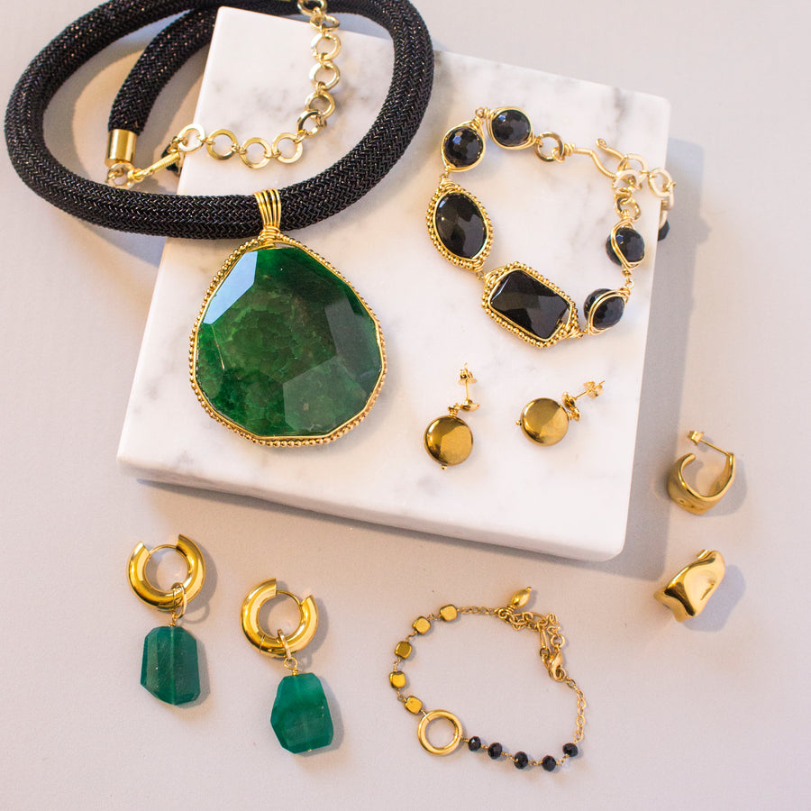 Cordón con Agata Verde