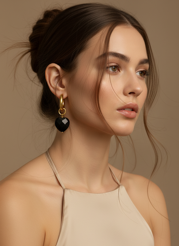 Arete Nina Onix Heart