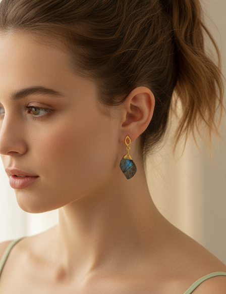 Aretes Sadie Labradorita