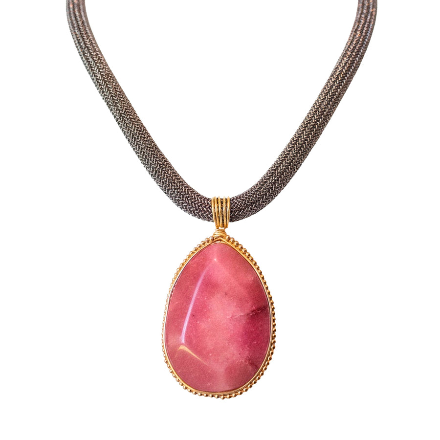 Cordón con Agata Rosa