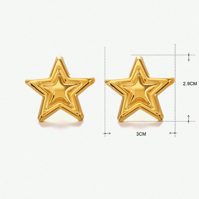 Arete estrella gold