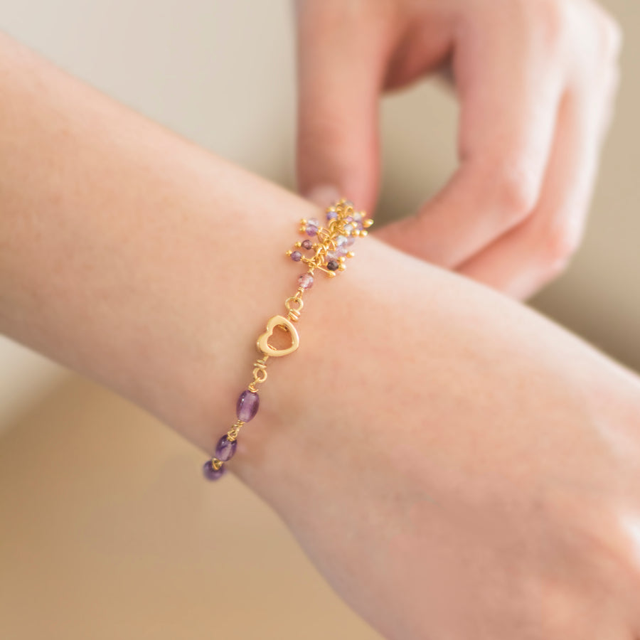 Pulsera Cammi Lavanda Heart