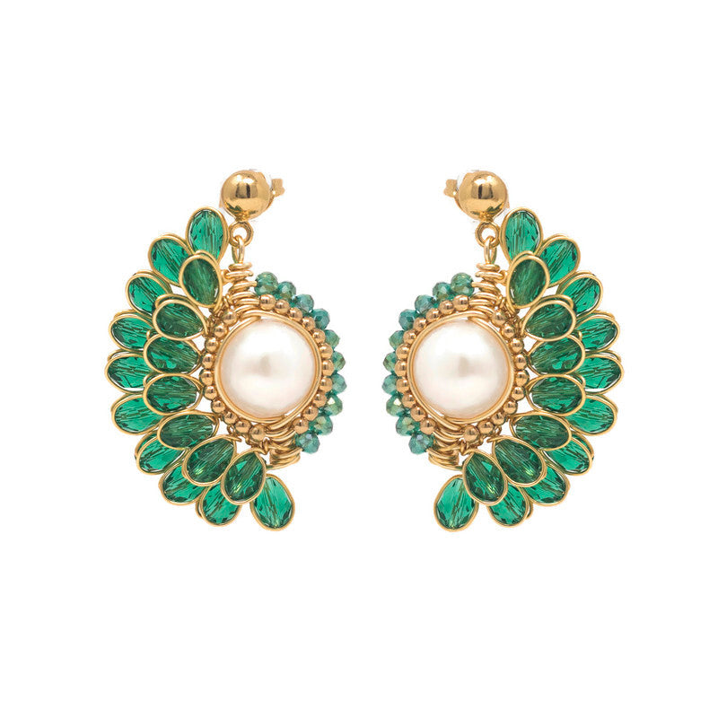 Aretes Abby verdes