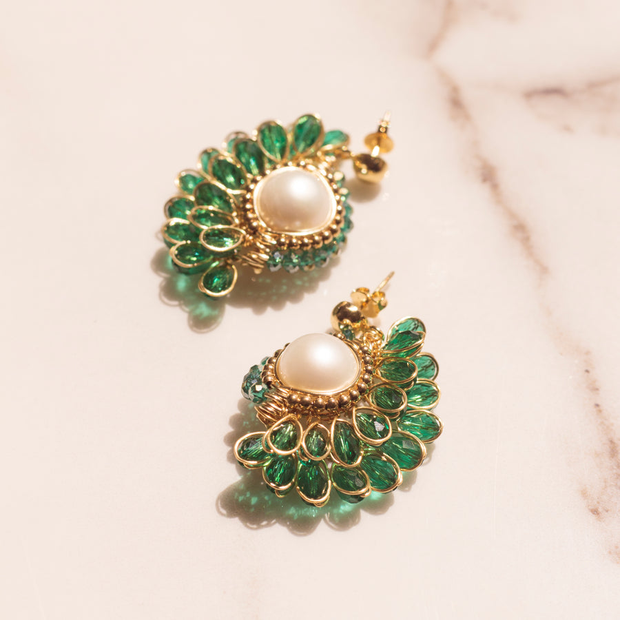 Aretes Abby verdes