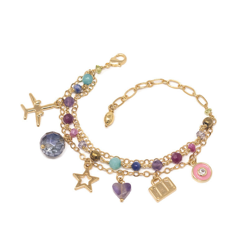 Pulsera Charms multicolor