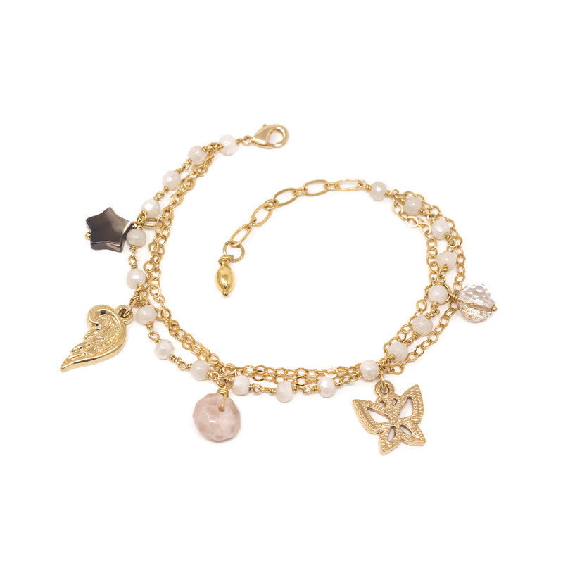 Pulsera Charms Moonstone