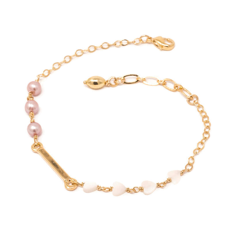 Pulsera Cammi Perla rosa